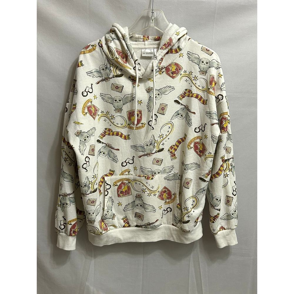 Harry Potter Gryffindor Hedwig All‎ Over Print Hoodie White Large LH42311HO